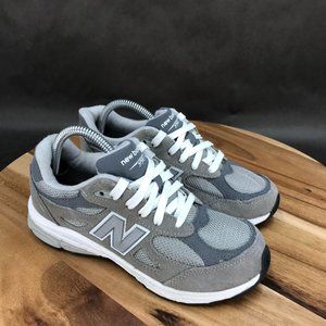 New Balance 990 Gray Running Shoes Low Top Lace Up Youth Size 3 M